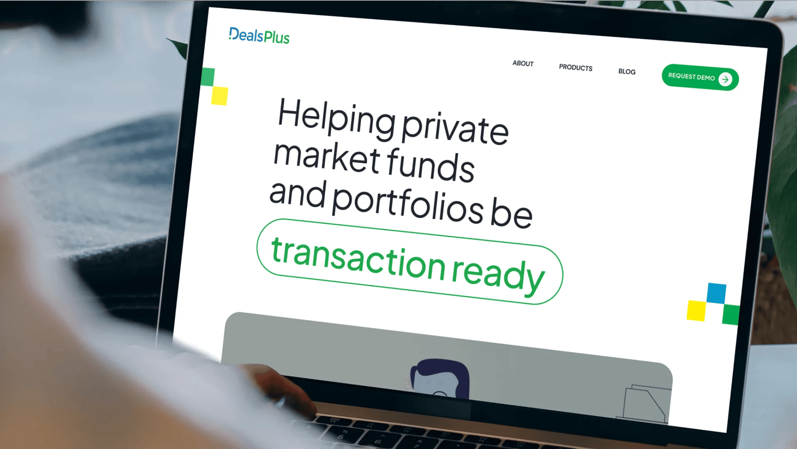 DealsPlus website mockup